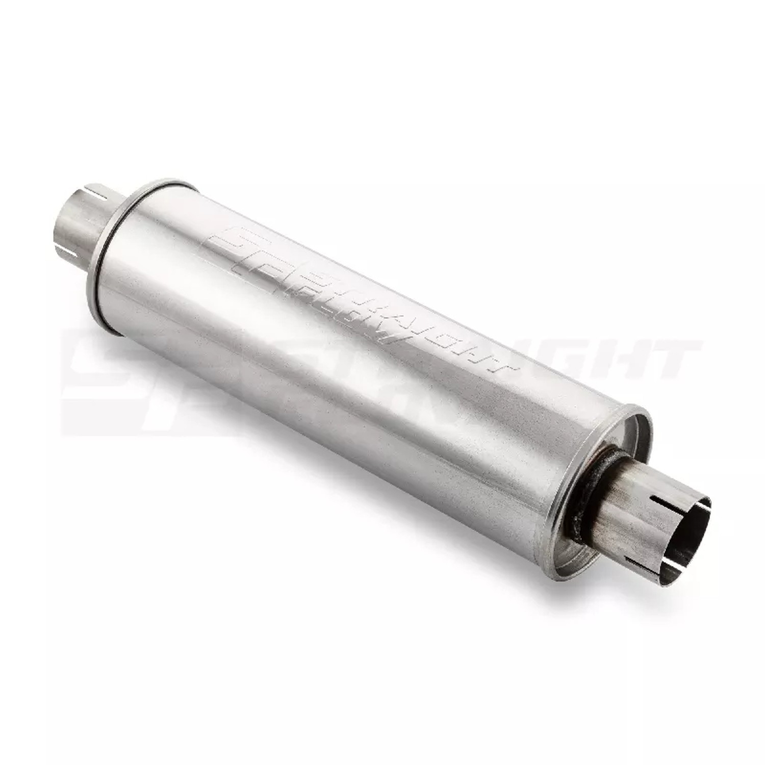 Straightflow Muffler Round 125mm L-420mm D-63 SS 2 Straightflow Muffler Round 125mm L-420mm D-63 SS - Image 2