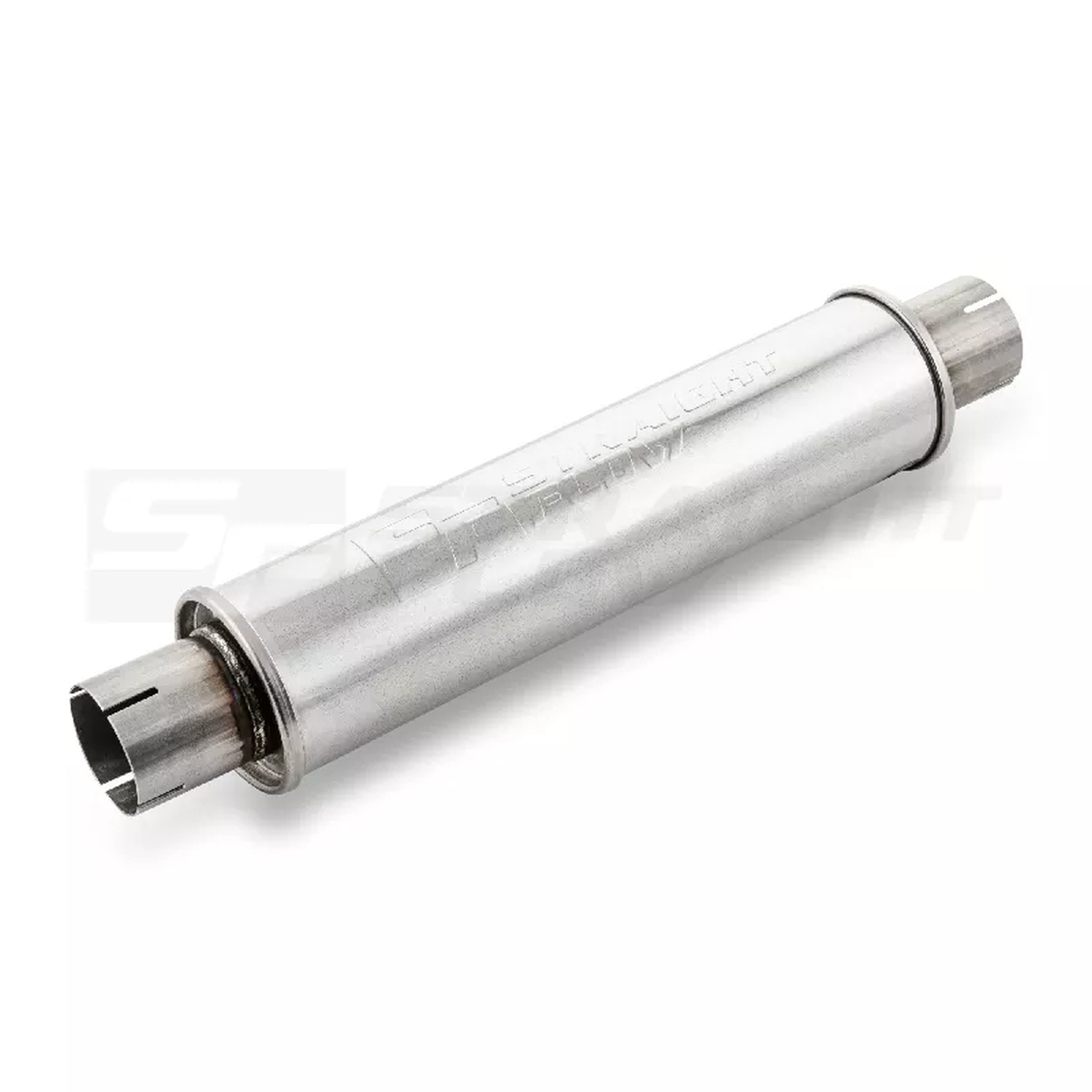 Straightflow Muffler Round 100mm L-420mm D-63 SS 1 Straightflow Muffler Round 100mm L-420mm D-63 SS