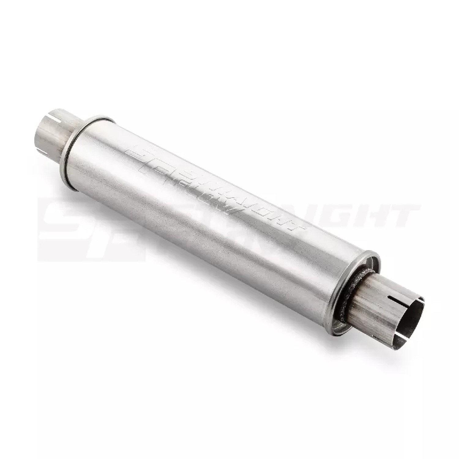 Straightflow Muffler Round 100mm L-420mm D-63 SS 2 Straightflow Muffler Round 100mm L-420mm D-63 SS - Image 2