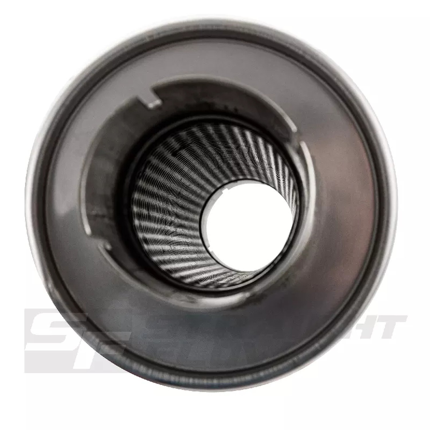 Straightflow Muffler Round 100mm L-420mm D-63 SS 3 Straightflow Muffler Round 100mm L-420mm D-63 SS - Image 3