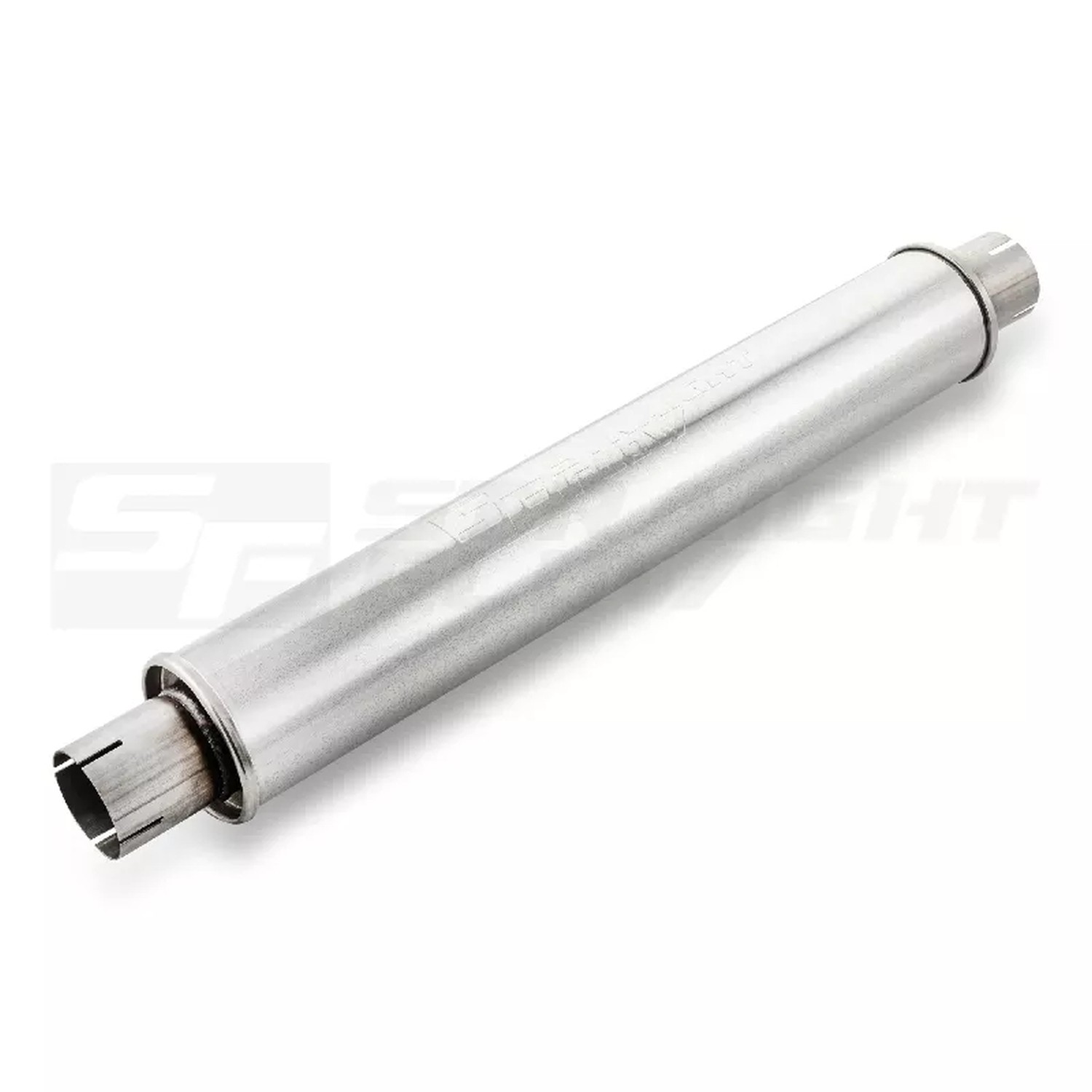 Straightflow Muffler Round 100mm L-625mm D-63 SS 1 Straightflow Muffler Round 100mm L-625mm D-63 SS