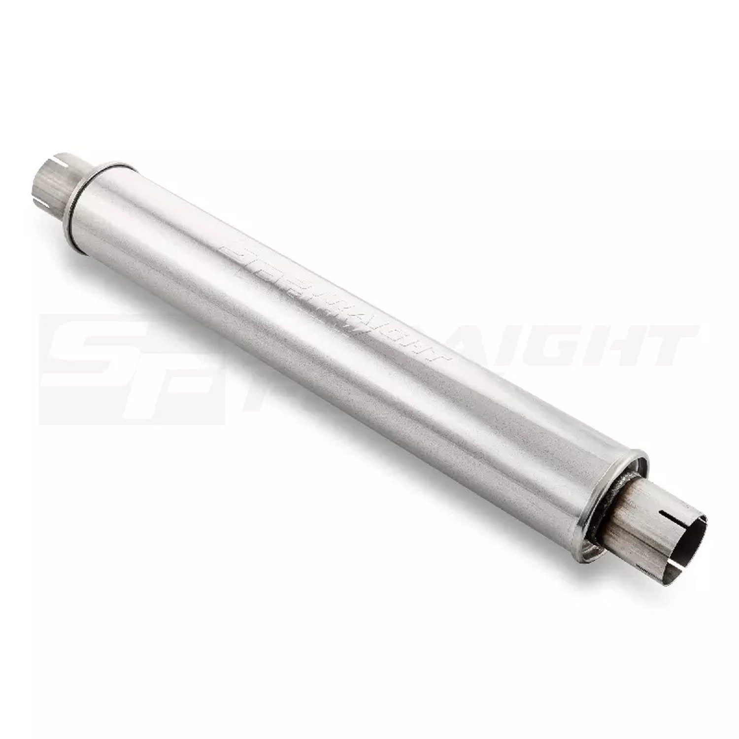 Straightflow Muffler Round 100mm L-625mm D-63 SS 2 Straightflow Muffler Round 100mm L-625mm D-63 SS - Image 2