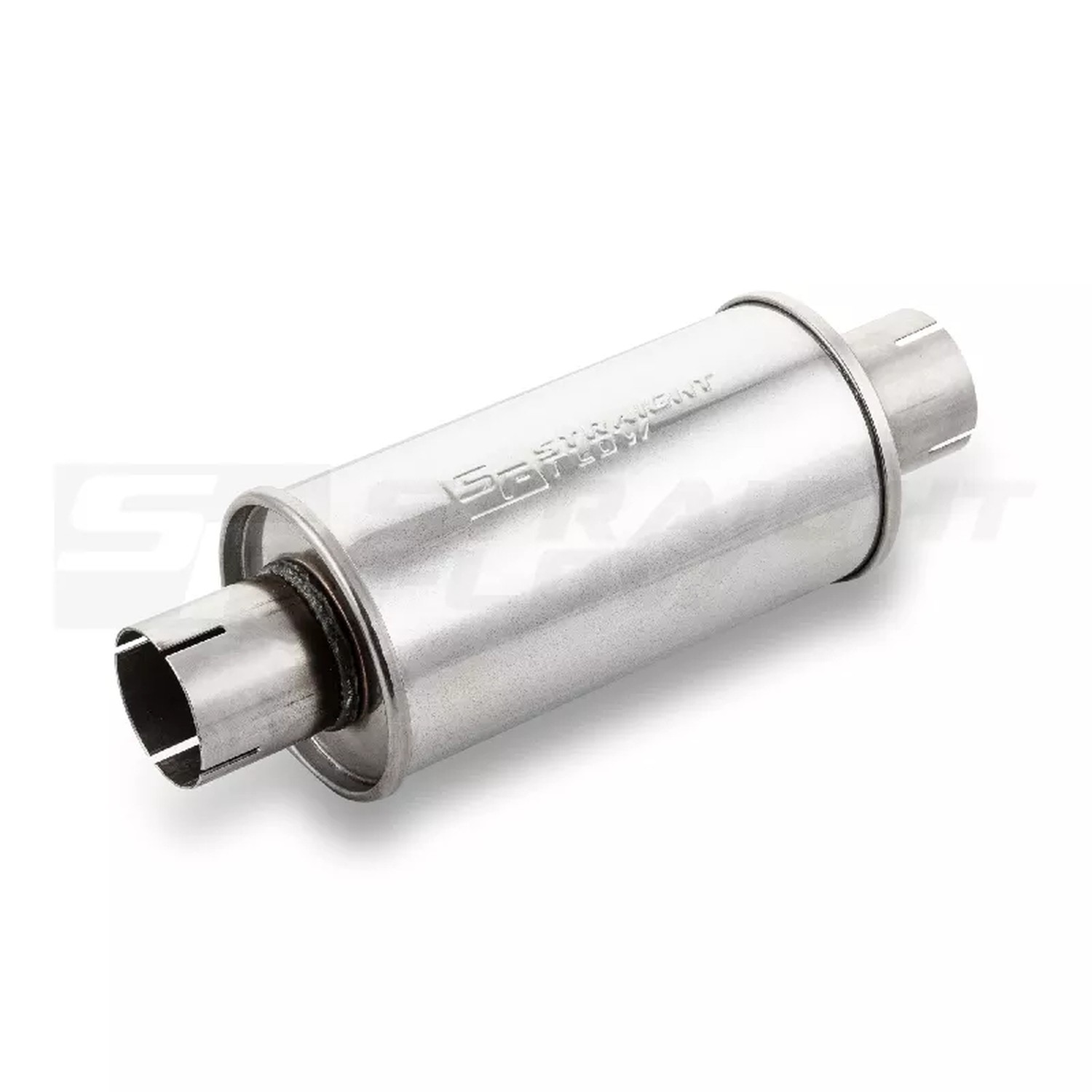 Straightflow Muffler Round 125mm L-250mm D-63 SS 1 Straightflow Muffler Round 125mm L-250mm D-63 SS