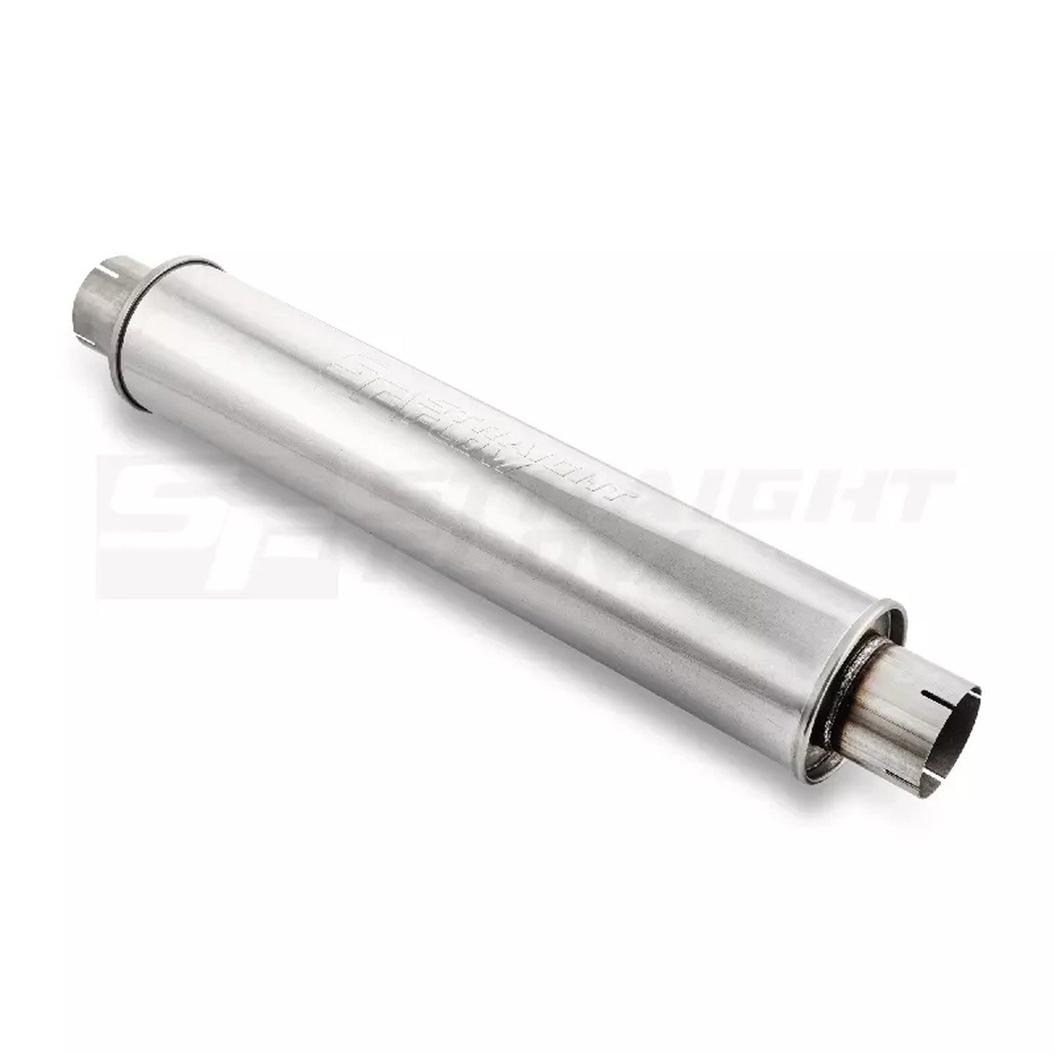 Straightflow Muffler Round 125mm L-625mm D-76 SS 2 Straightflow Muffler Round 125mm L-625mm D-76 SS - Image 2