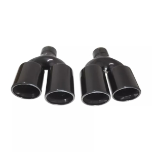 Straightflow Black exhaust tips set slant cut D-89mm 9 SFT 17264 1 9fa0