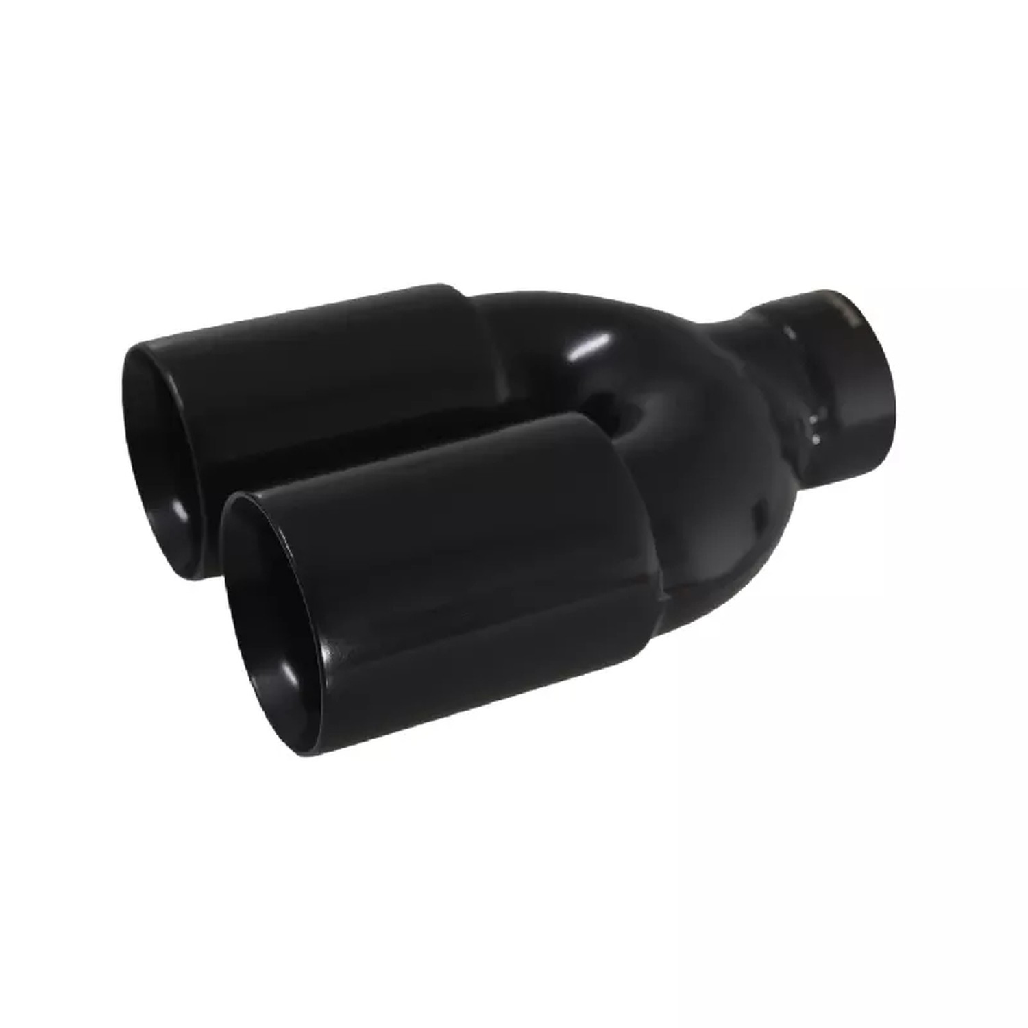 Straightflow Black exhaust tips straight cut D-76mm 2 Straightflow Black exhaust tips straight cut D-76mm - Image 2