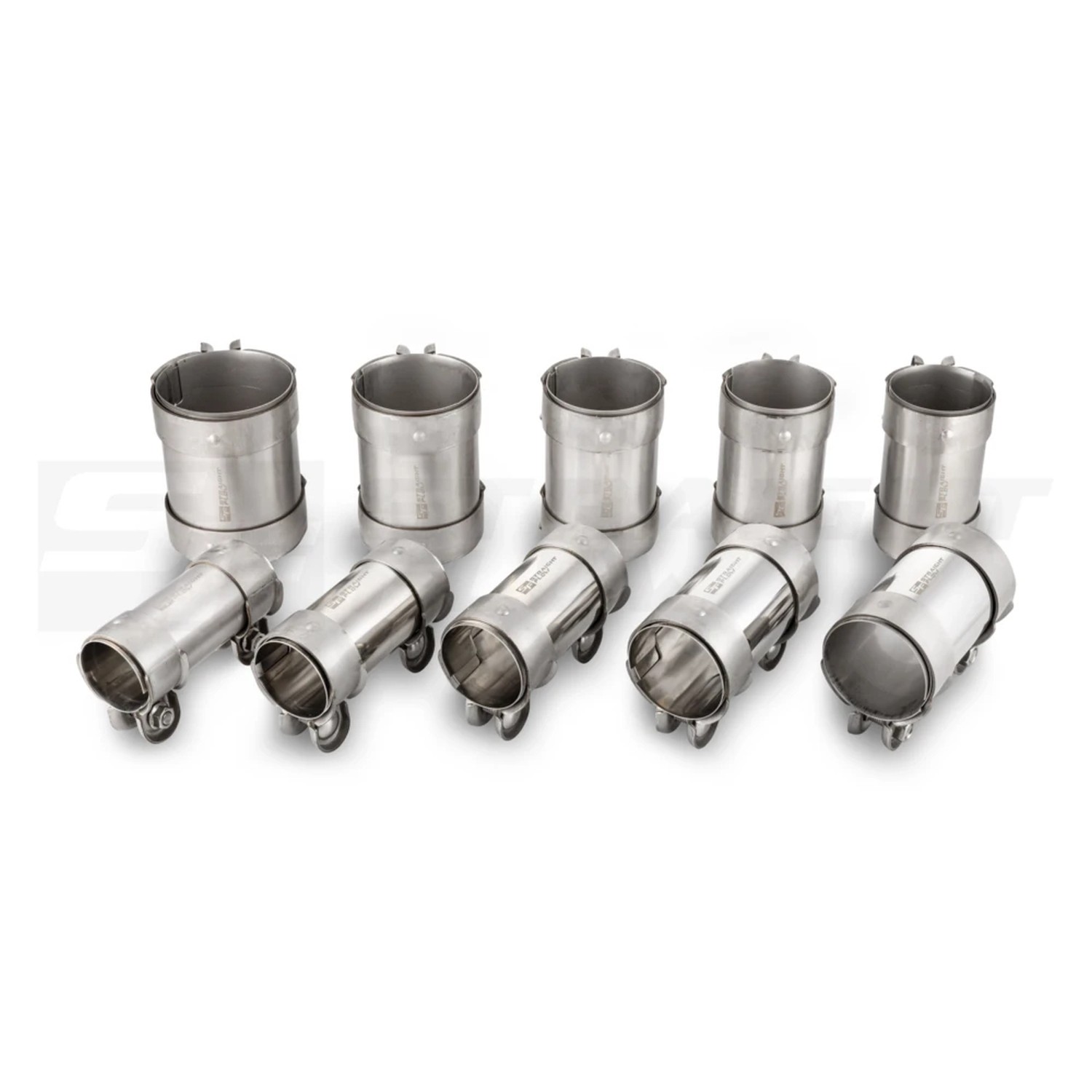 Straightflow Full Stainless 2-Bolts pipe connectors for 63mm tube 2 Straightflow Full Stainless 2-Bolts pipe connectors for 63mm tube - Image 2