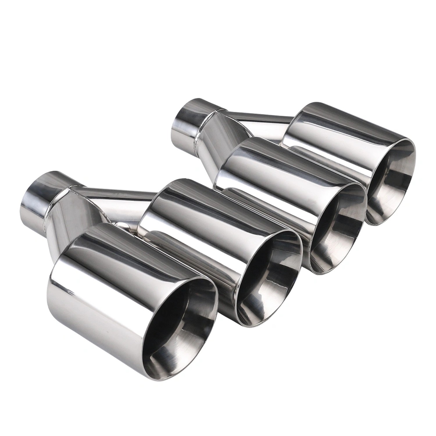 Straightflow Double Silver Tips Set In-63 Out-102 Straight Cut L245/235 1 Straightflow Double Silver Tips Set In-63 Out-102 Straight Cut L245/235