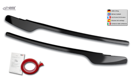 RDX Audi A4 B8.5 Eye Brows - Gloss Black (2011-2015) 1 RDX Audi A4 B8.5 Eye Brows - Gloss Black (2011-2015)