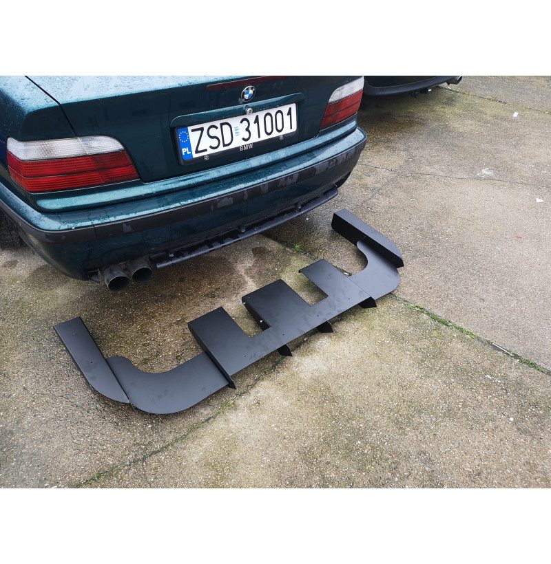 Swagier BMW 3 Series E36 Rear Diffuser Bumper Add On 8 Swagier BMW 3 Series E36 Rear Diffuser Bumper Add On - Image 8