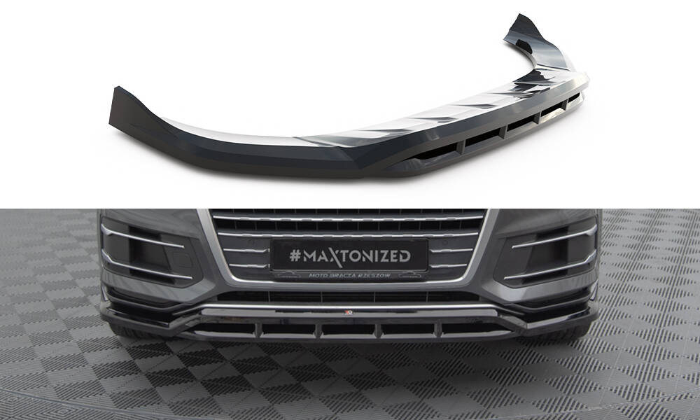 Maxton Design Audi Q7 Front Lip v1 - Gloss (SE 15-19) 2 Maxton Design Audi Q7 Front Lip v1 - Gloss (SE 15-19) - Image 2