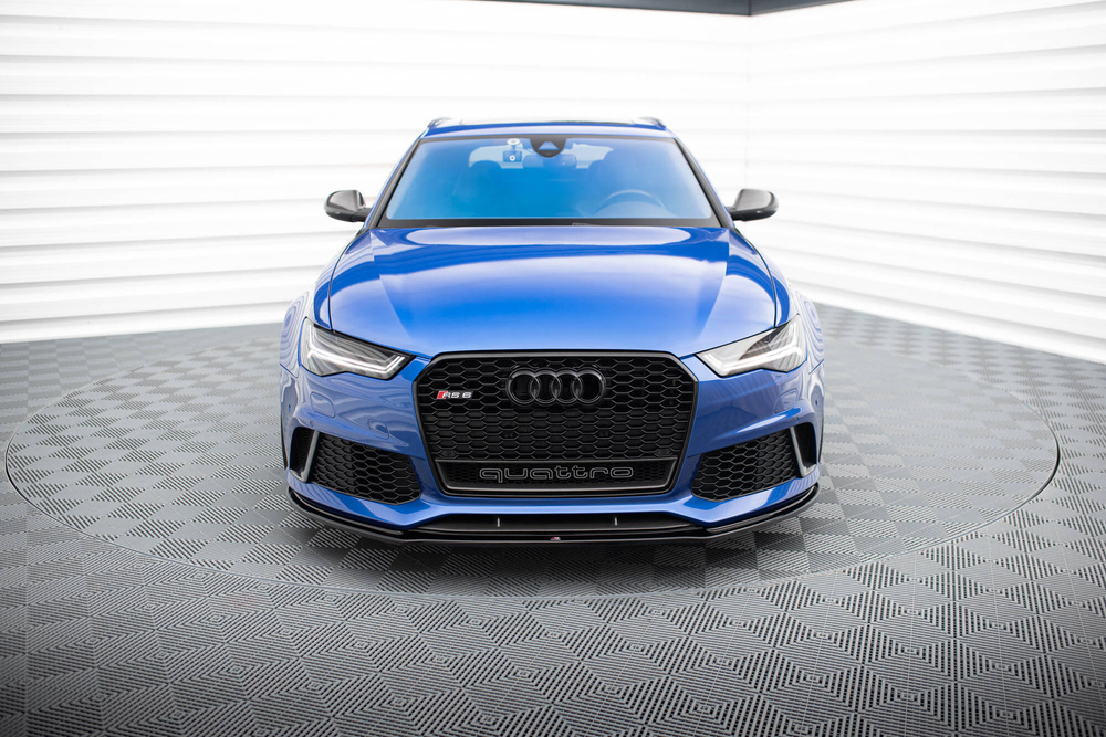 Maxton Design Audi A6 C7 RS6 Front Lip v1 - Gloss 4 Maxton Design Audi A6 C7 RS6 Front Lip v1 - Gloss - Image 4