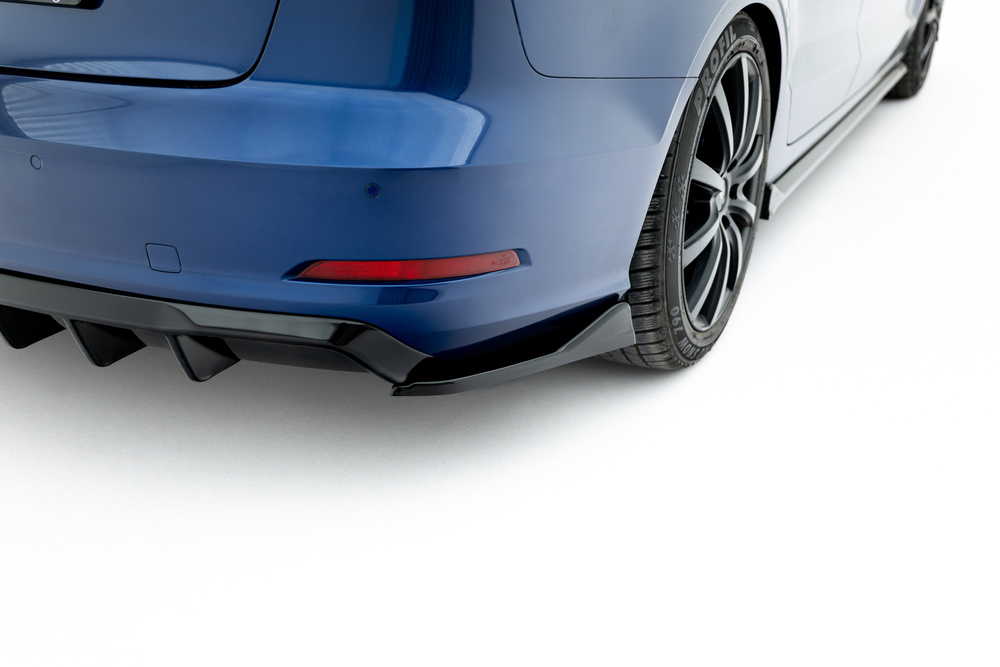 Maxton Design Audi A3 Saloon Rear Diffuser - Twin Left Exit Gloss Black (SE 13-16) 5 Maxton Design Audi A3 Saloon Rear Diffuser - Twin Left Exit Gloss Black (SE 13-16) - Image 5