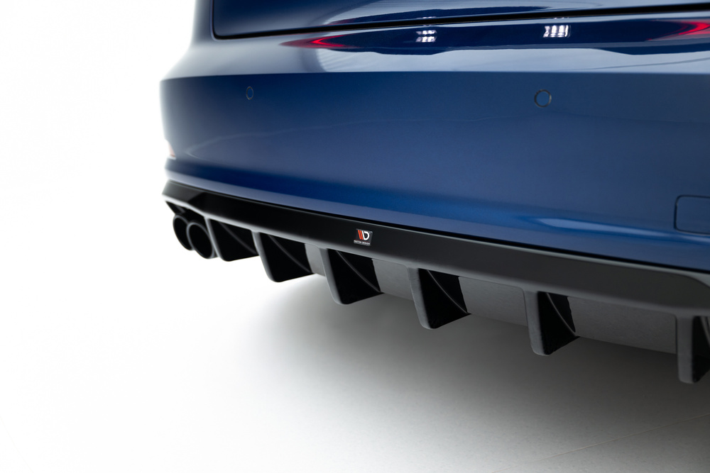 Maxton Design Audi A3 Saloon Rear Diffuser - Twin Left Exit Gloss Black (SE 13-16) 6 Maxton Design Audi A3 Saloon Rear Diffuser - Twin Left Exit Gloss Black (SE 13-16) - Image 6