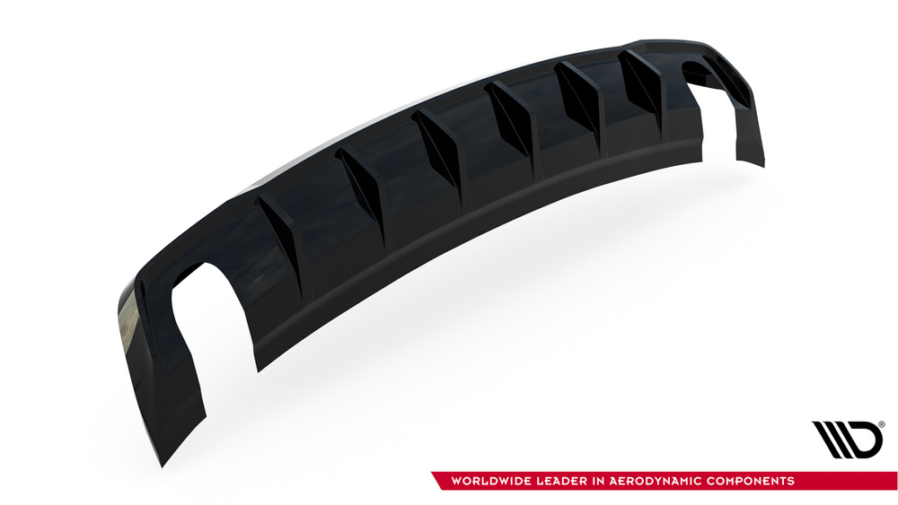 Maxton Design Audi A3 Saloon Rear Diffuser - Single Left & Right Exit Gloss Black (SE 13-16) 6 Maxton Design Audi A3 Saloon Rear Diffuser - Single Left & Right Exit Gloss Black (SE 13-16) - Image 6