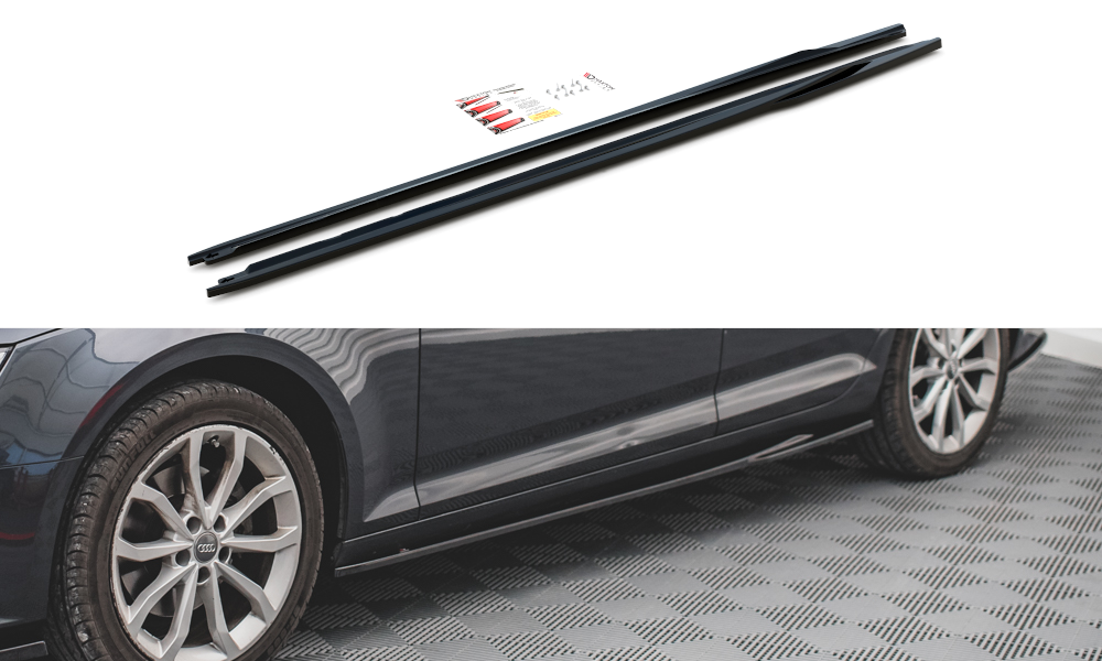 Maxton Design Audi A4 B9 Side Skirt Extensions - Gloss (SE 2015-2019) 5 Maxton Design Audi A4 B9 Side Skirt Extensions - Gloss (SE 2015-2019) - Image 5