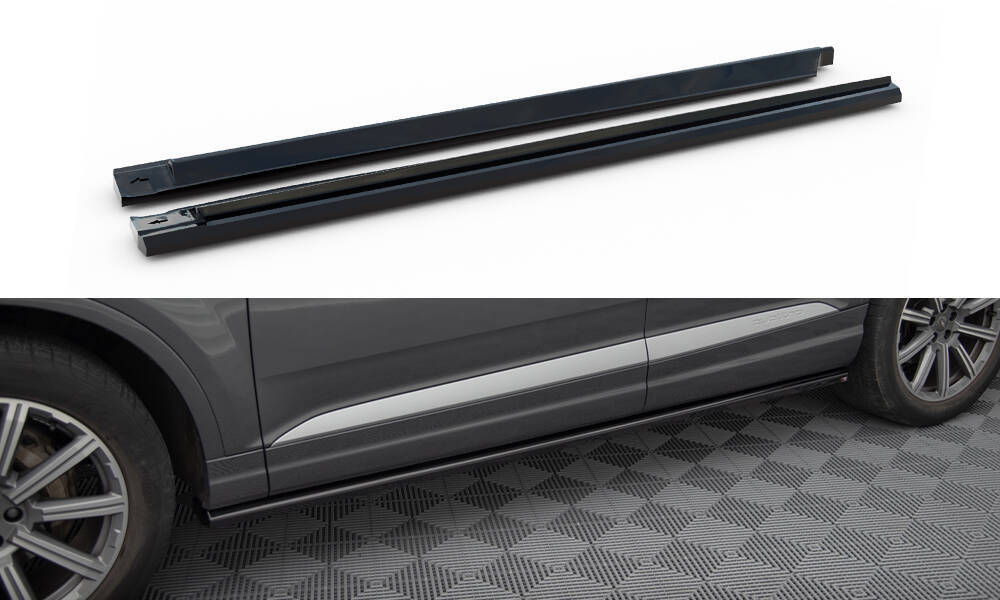 Maxton Design Audi Q7 Side Skirt Extensions - Gloss (Mk2 SE 15-19) 2 Maxton Design Audi Q7 Side Skirt Extensions - Gloss (Mk2 SE 15-19) - Image 2