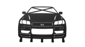 SWAGIER Skyline R34 Key Rack Nissan Drift Gift 8 skyline r34 wieszak na klucze nissan prezent drift