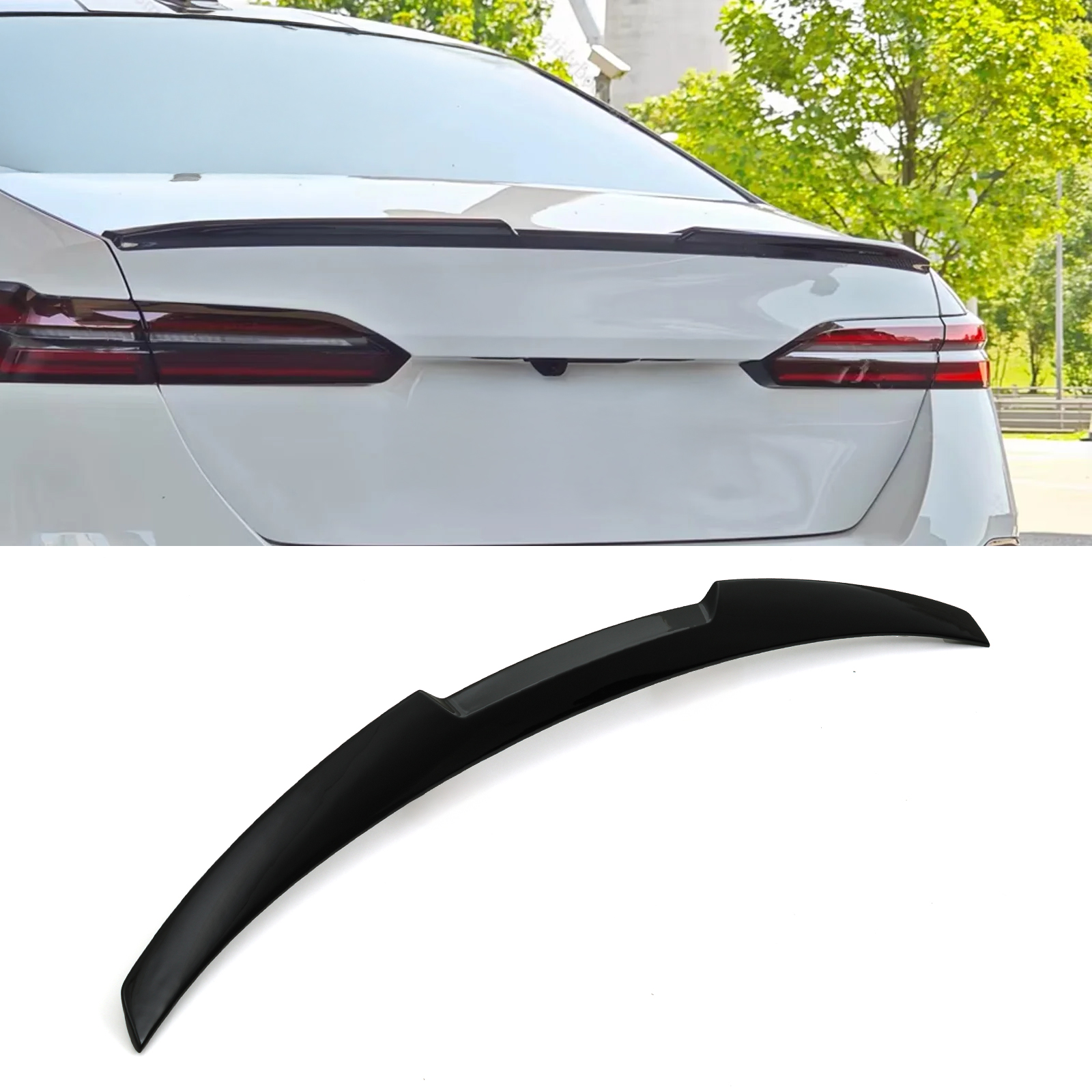 BMW 5 Series G60 Boot Spoiler - M4 Style Gloss Black (2024+) 1 BMW 5 Series G60 Boot Spoiler - M4 Style Gloss Black (2024+)