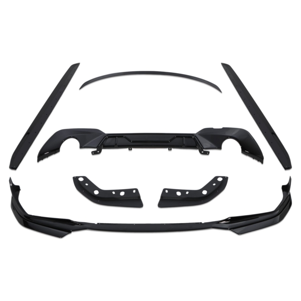 MP Style Side Skirts For BMW G20 M340i M Sport 2019-2023 – Gloss Black, 2-Piece Set