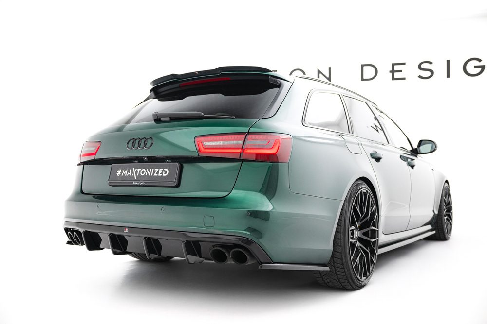 Maxton Design Audi A6 C7 S-Line Diffuser - Gloss Black Quad Exit (2011-2014) 1 Maxton Design Audi A6 C7 S-Line Diffuser - Gloss Black Quad Exit (2011-2014)