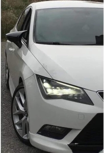 Seat Leon Mirror Cover - Gloss Black M4 Style (Mk3 2013-2019)