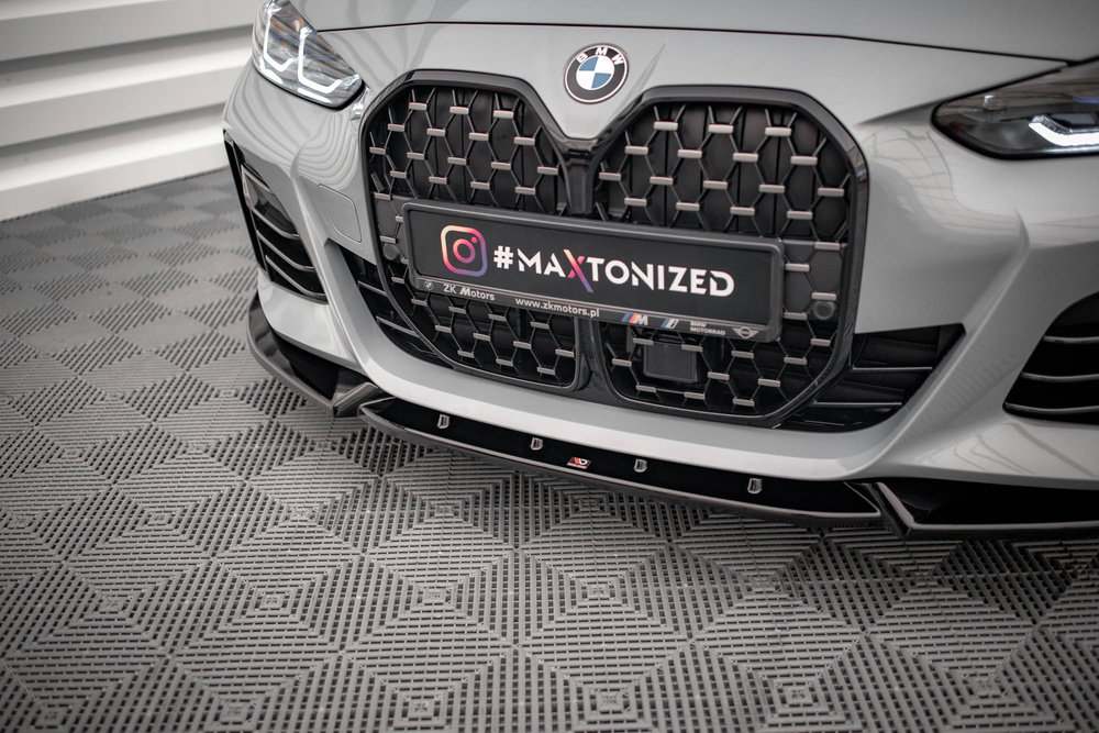 Maxton Design BMW 4 Series G26 Front Lip v2 - Gloss (2021+) 3 Maxton Design BMW 4 Series G26 Front Lip v2 - Gloss (2021+) - Image 3