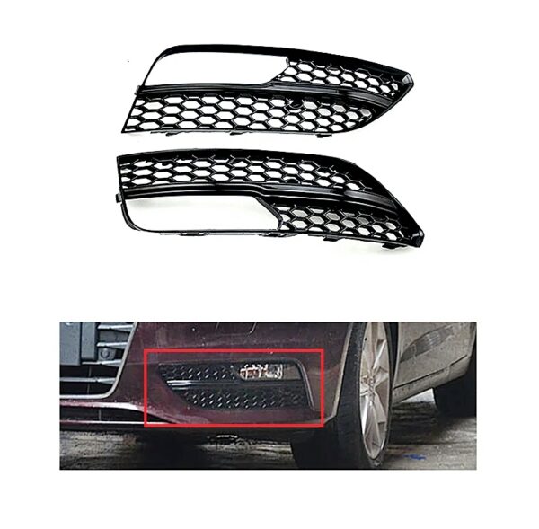 Audi A3 RS3 Fog Grilles - 8V 2013-2016 (SE Hatchback) 1 Audi A3 RS3 Fog Grilles - 8V 2013-2016 (SE)