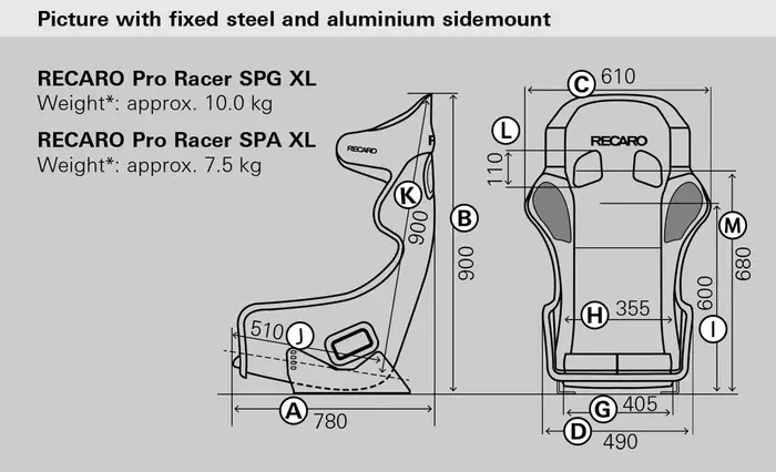 Recaro Pro Racer SPG XL - Velour black 2 Recaro Pro Racer SPG XL - Velour black - Image 2