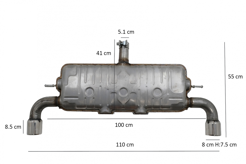 VW Golf 7 Exhaust - GTI Style (2012-2020) 6 VW Golf 7 Exhaust - GTI Style (2012-2020) - Image 6