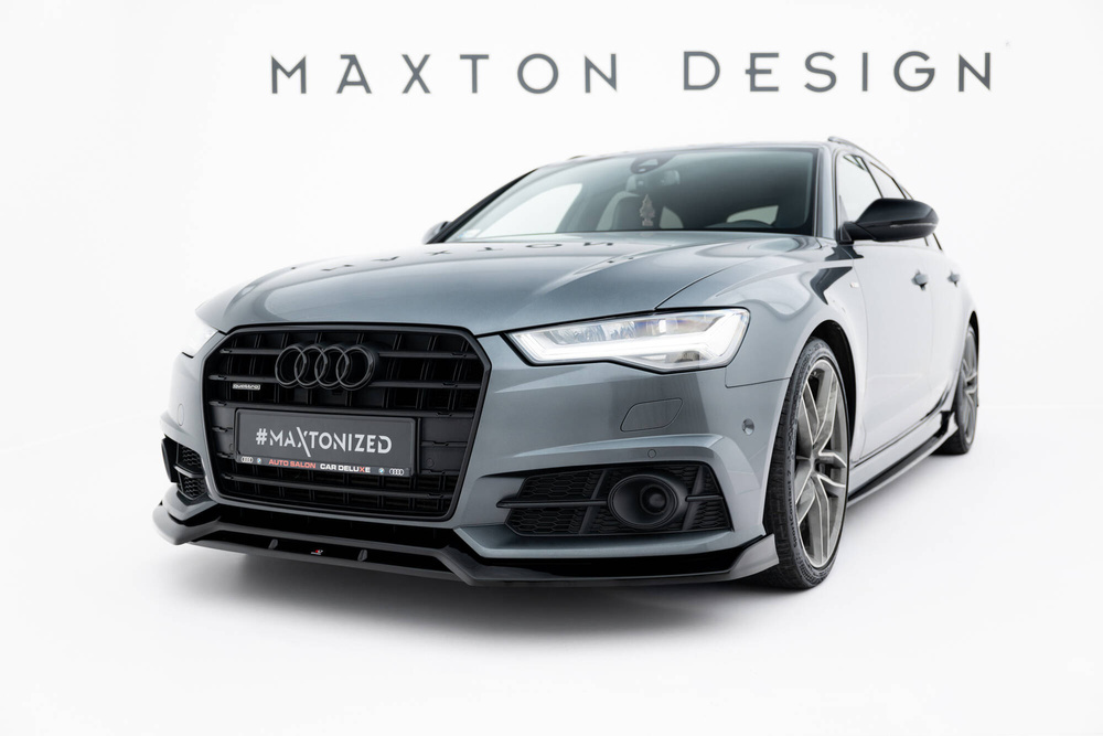 Maxton Design Audi A6 C7.5 Sline Front Lip v3 - Gloss (2014-2017) 1 Maxton Design Audi A6 C7.5 Sline Front Lip v3 - Gloss (2014-2017)