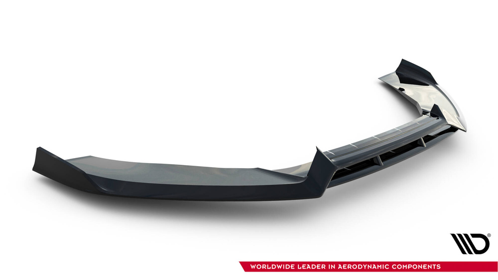 Maxton Design Audi A6 C7.5 Sline Front Lip v3 - Gloss (2014-2017) 2 Maxton Design Audi A6 C7.5 Sline Front Lip v3 - Gloss (2014-2017) - Image 2