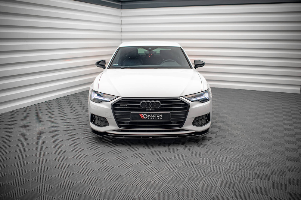 Maxton Design Audi A6 C8 Front Lip v3 - Gloss (SE 2018-2023) 5 Maxton Design Audi A6 C8 Front Lip v3 - Gloss (SE 2018-2023) - Image 5