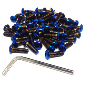 6 x Exoracing Steering Wheel Bolts Burnt Titanium M5x20 8 6 x Exoracing Steering Wheel Bolts Burnt Titanium M5x20