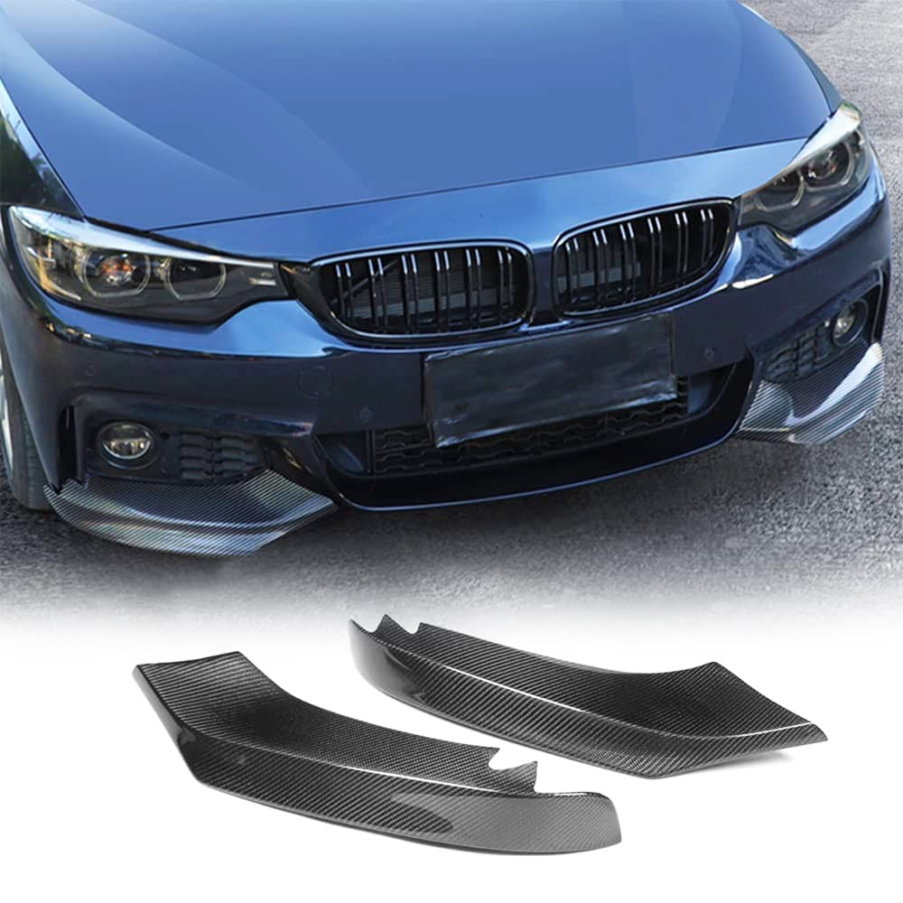 BMW 4-Series Msport Front Spats - Carbon Fiber Effect (F32 / F36 2014-2019) 3 BMW 4-Series Msport Front Spats - Carbon Fiber Effect (F32 / F36 2014-2019) - Image 3