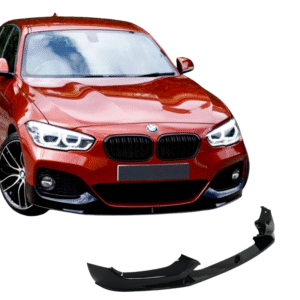 BMW 1 Series Msport Front Lip - Gloss Black (F20 LCI 2015-2019)
