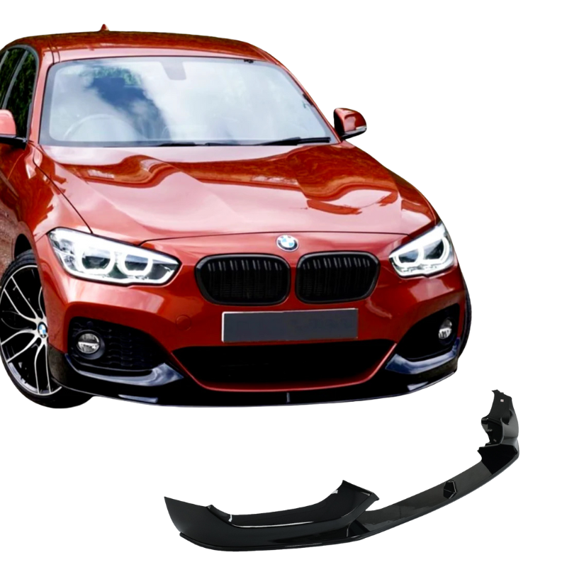BMW 1 Series Msport Front Lip - Gloss Black (F20 LCI 2015-2019) 1 BMW 1 Series Msport Front Lip - Gloss Black (F20 LCI 2015-2019)