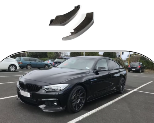 BMW 4-Series Msport Front Spats - Carbon Fiber Effect (F32 / F36 2014-2019) 1 BMW 4-Series Msport Front Spats - Carbon Fiber (F32 / F36 2014-2019)