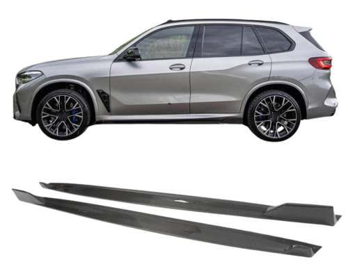 BMW X5 Msport Side Skirt Extensions Carbon Effect - Auto-Styles (G05 2019-2025) 1 BMW X5 Msport Side Skirt Extensions Carbon Effect - Auto-Styles (G05 2019-2025)