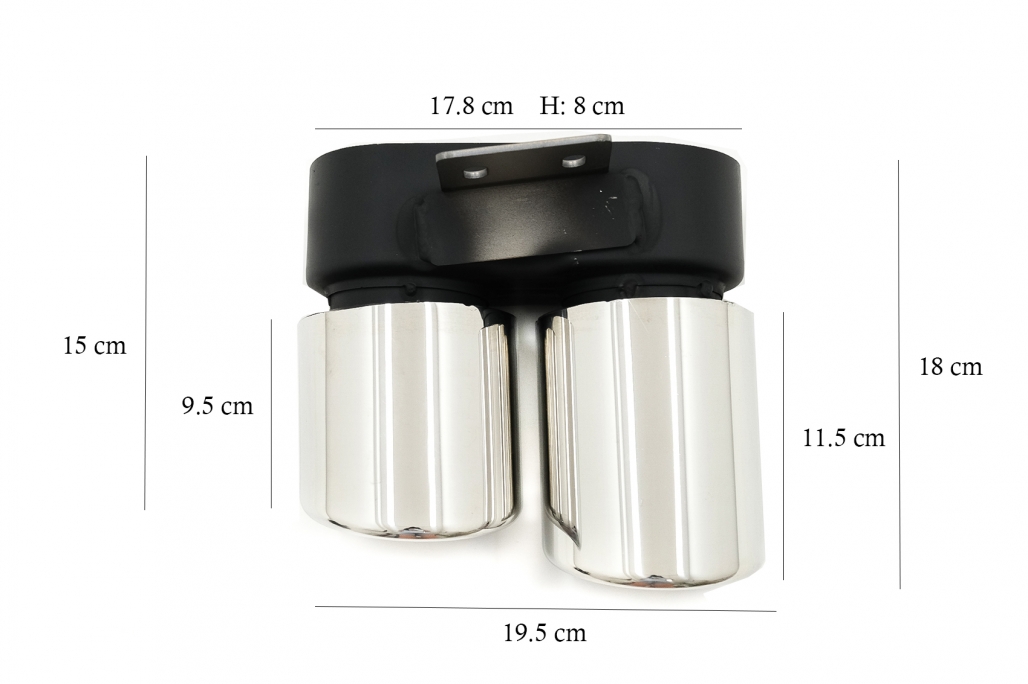 BMW 5 Series F10 Exhaust Tips - M5 LCI Style 4 BMW 5 Series F10 Exhaust Tips - M5 LCI Style - Image 4