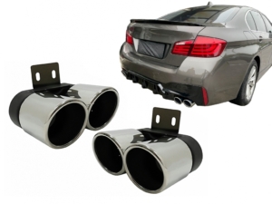 BMW 5 Series F10 Exhaust Tips - M5 LCI Style