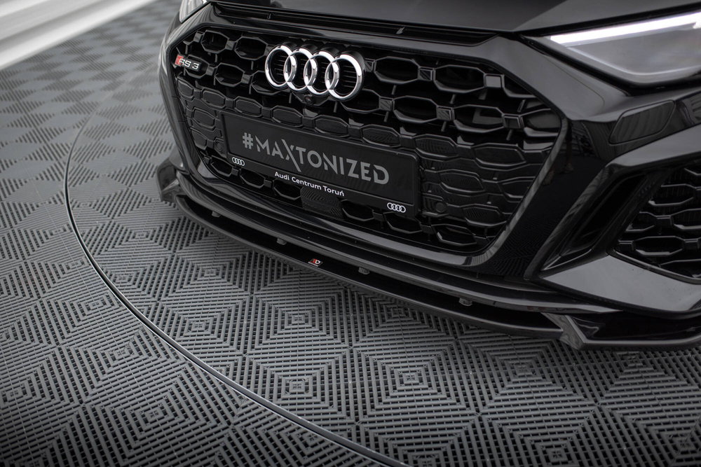 Maxton Design Audi A3 RS3 Front Splitter - Gloss v1 (8Y 2020-2024) 4 Maxton Design Audi A3 RS3 Front Splitter - Gloss v1 (8Y 2020-2024) - Image 4