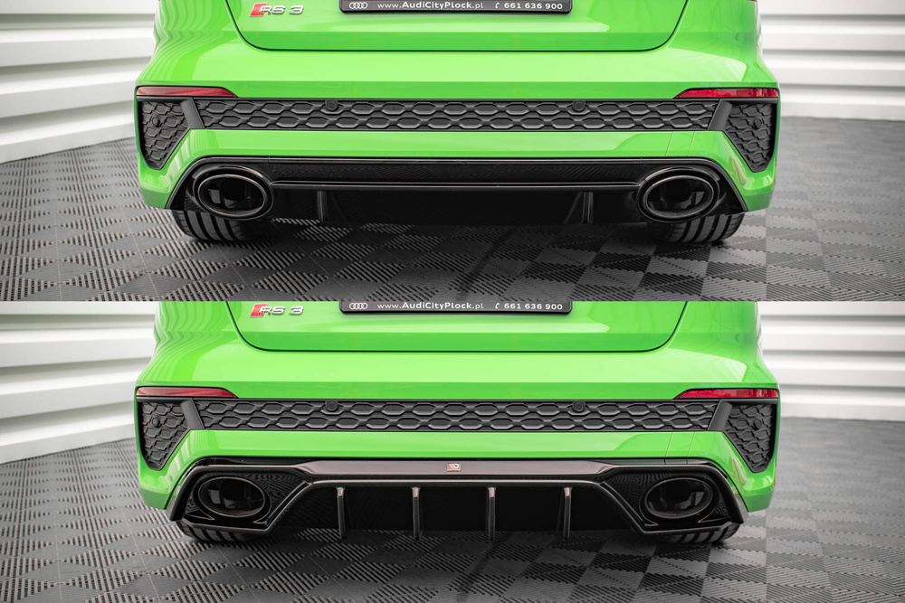 Maxton Design Audi A3 RS3 Rear Diffuser - Gloss v1 (8Y 2020-2024) 4 Maxton Design Audi A3 RS3 Rear Diffuser - Gloss v1 (8Y 2020-2024) - Image 4