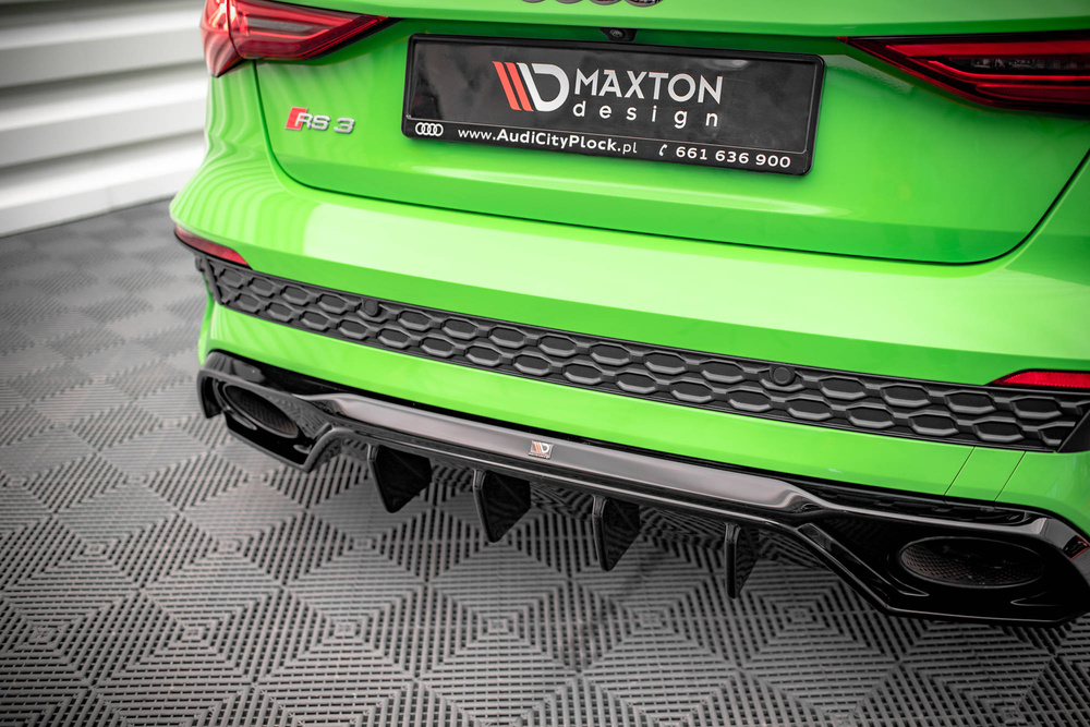 Maxton Design Audi A3 RS3 Rear Diffuser - Gloss v1 (8Y 2020-2024) 5 Maxton Design Audi A3 RS3 Rear Diffuser - Gloss v1 (8Y 2020-2024) - Image 5