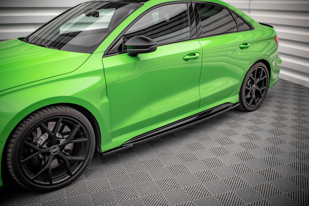 Maxton Design Audi A3 RS3 Side Skirt Extensions - Gloss v1 (8Y 2020-2024) 4 Maxton Design Audi A3 RS3 Side Skirt Extensions - Gloss v1 (8Y 2020-2024) - Image 4