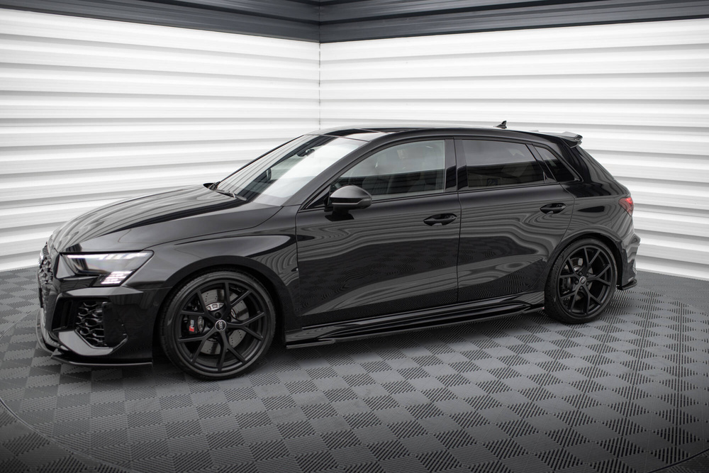 Maxton Design Audi A3 RS3 Side Skirt Extensions - Gloss v1 (8Y 2020-2024) 6 Maxton Design Audi A3 RS3 Side Skirt Extensions - Gloss v1 (8Y 2020-2024) - Image 6