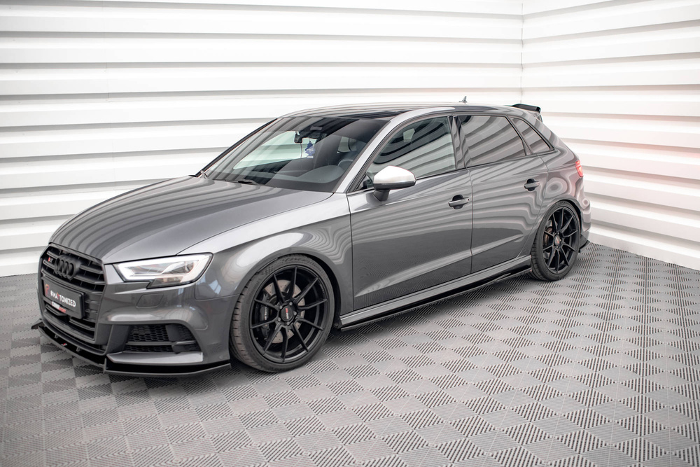 Maxton Design Audi A3 S-Line Side Skirt Extensions - Gloss (8V Sportback 2016-2019) 1 Maxton Design Audi A3 S-Line Side Skirt Extensions - Gloss (8V Sportback 2016-2019)