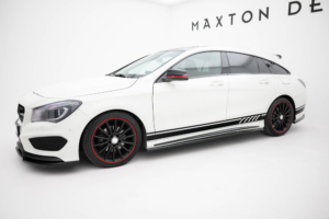 Maxton Design Mercedes CLA Side Skirt Extensions - Gloss (AMG-Line C117 2013-2017)