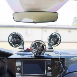 Ein Car Fan - 12v Treble Adjustable with 360° Rotation