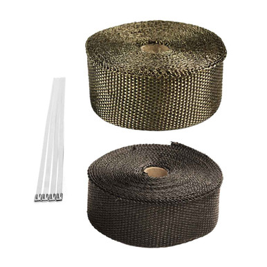 Exoracing Titanium or Carbon Exhaust Heat Wrap 2 Exoracing Titanium or Carbon Exhaust Heat Wrap - Image 2